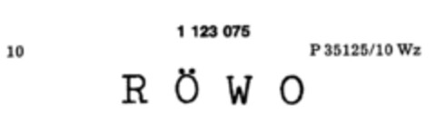 R Ö W O Logo (DPMA, 24.04.1987)