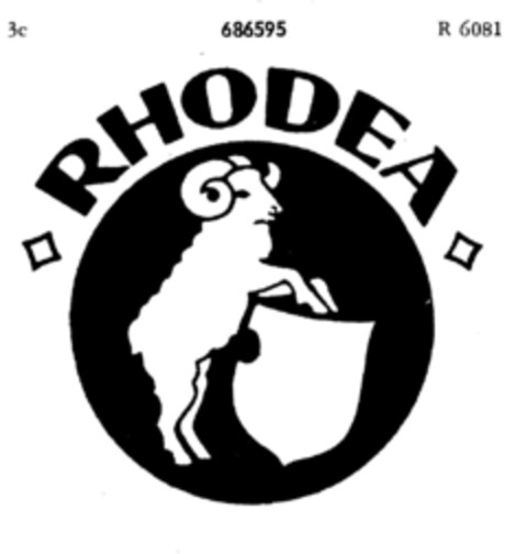 RHODEA Logo (DPMA, 17.03.1954)