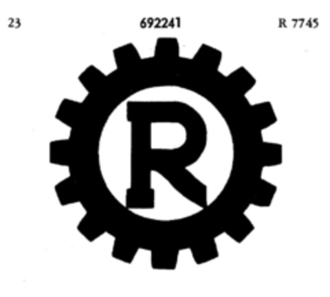 R Logo (DPMA, 25.03.1955)