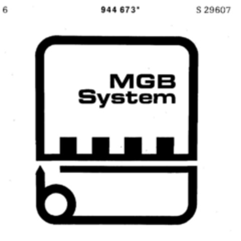 MGB System Logo (DPMA, 06.02.1976)