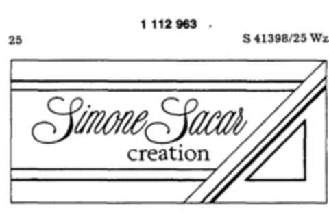 Simone Sacar creation Logo (DPMA, 30.01.1985)