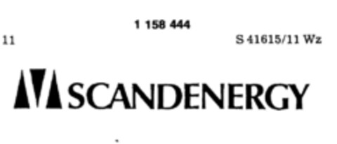 SCANDENERGY Logo (DPMA, 25.03.1985)