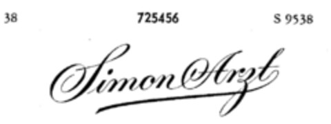 Simon Arzt Logo (DPMA, 08/14/1958)