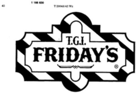 T.G.I. FRIDAY'S Logo (DPMA, 12.06.1989)