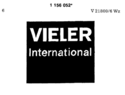 VIELER International Logo (DPMA, 08.11.1989)