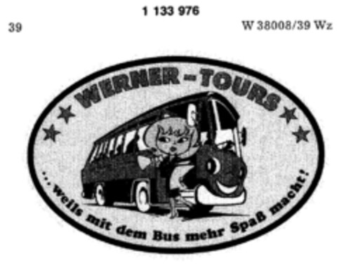 WERNER-TOURS Logo (DPMA, 29.03.1988)