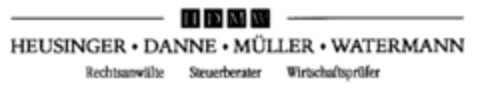 HDMW HEUSINGER·DANNE·MÜLLER·WATERMANN Logo (DPMA, 10/20/2000)