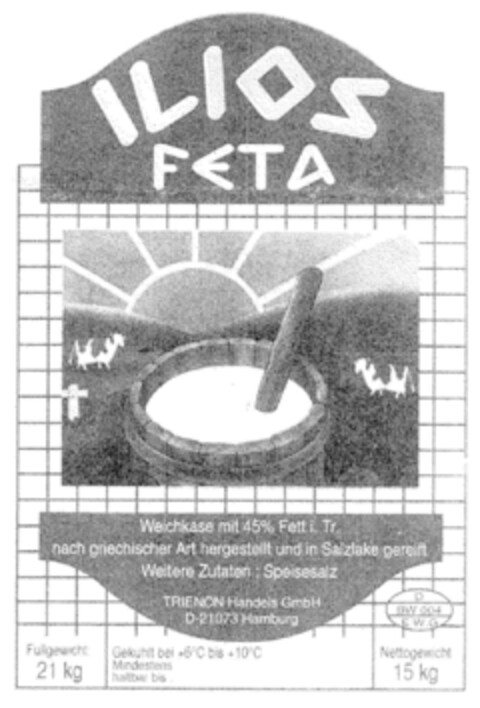 ILIOS FETA Logo (DPMA, 10.11.2000)