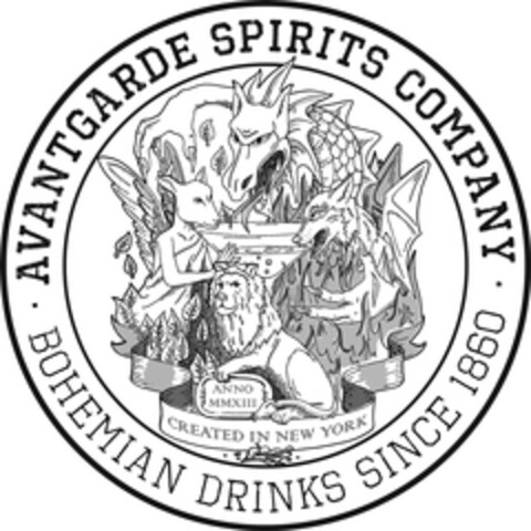 AVANTGARDE SPIRITS COMPANY BOHEMIAN DRINKS SINCE 1860 Logo (DPMA, 25.04.2014)