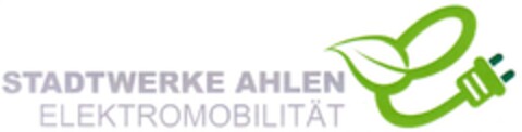 STADTWERKE AHLEN ELEKTROMOBILITÄT Logo (DPMA, 01/13/2015)