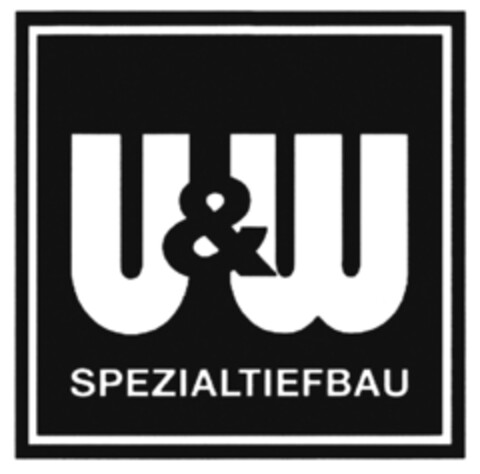 U & W SPEZIALTIEFBAU Logo (DPMA, 04.10.2018)