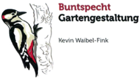 Buntspecht Gartengestaltung Kevin Waibel-Fink Logo (DPMA, 05/07/2021)