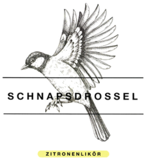 SCHNAPSDROSSEL ZITRONENLIKÖR Logo (DPMA, 07.10.2023)