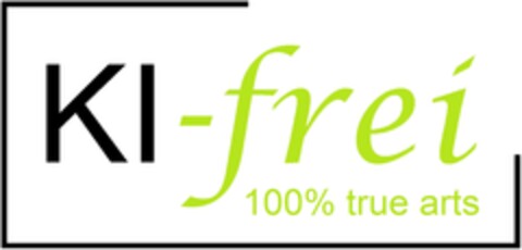 KI-frei 100% true arts Logo (DPMA, 06/07/2023)