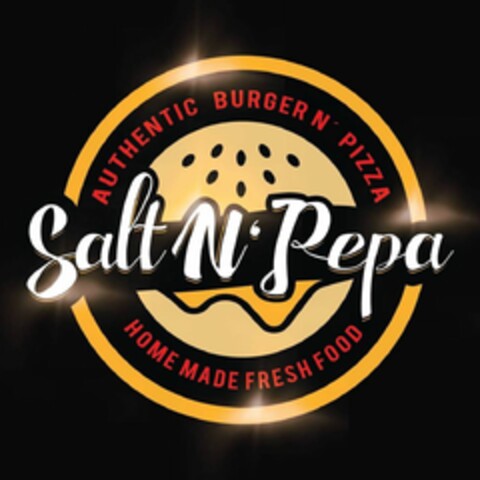 SaltN'Pepa AUTHENTIC BURGER N' PIZZA HOME MADE FRESH FOOD Logo (DPMA, 24.01.2024)