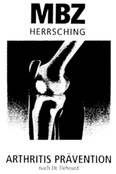 MBZ HERRSCHING ARTHRITIS PRÄVENTION nach Dr. Dehoust Logo (DPMA, 02.12.2002)