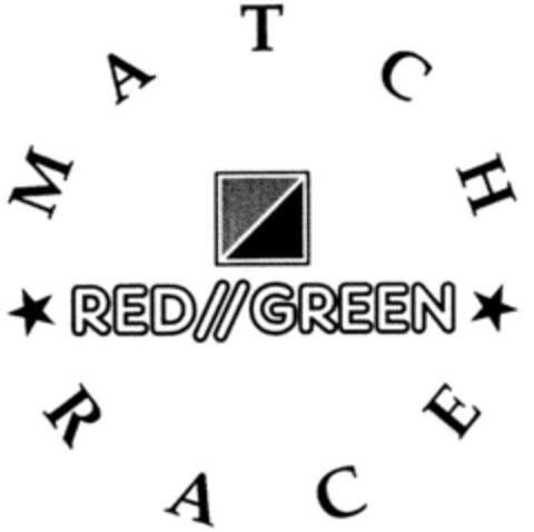 RED//GREEN MATCH RACE Logo (DPMA, 12/21/1995)