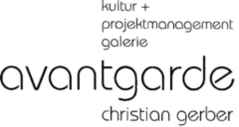 kultur + projektmanagement galerie avantgarde christian gerber Logo (DPMA, 17.01.1996)