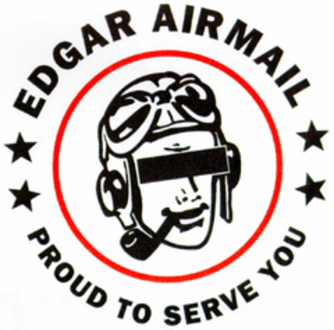 EDGAR AIRMAIL PROUD TO SERVE YOU Logo (DPMA, 08/14/1997)