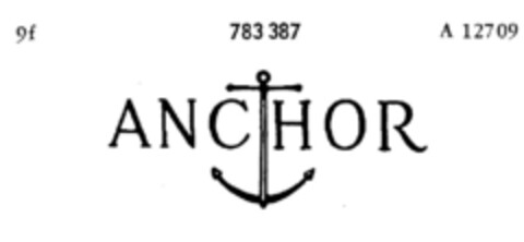 ANCHOR Logo (DPMA, 21.12.1962)