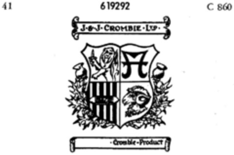 J. & J. Crombie LTD.  Crombie-Product Logo (DPMA, 12.09.1950)