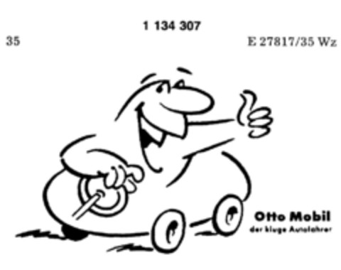 Otto Mobil der kluge Autofahrer Logo (DPMA, 07/21/1988)