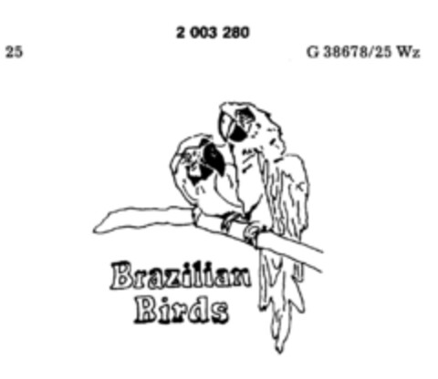 Brazilian Birds Logo (DPMA, 10/23/1990)