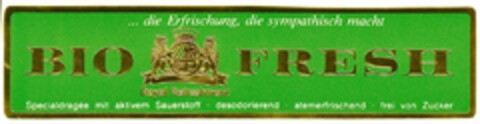 BIO FRESH Logo (DPMA, 08.10.1977)