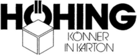 HÖHING KÖNNER IN KARTON Logo (DPMA, 01.05.1992)