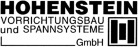 HOHENSTEIN VORRICHTUNGSBAU und SPANNSYSTEME Logo (DPMA, 11.09.1993)