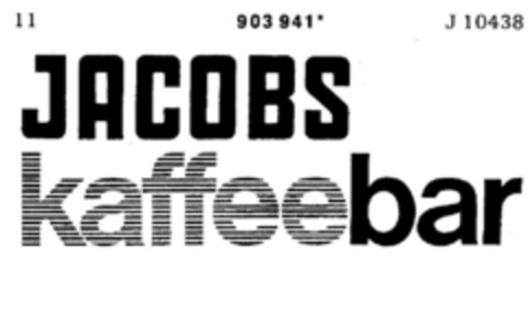 JACOBS kaffee bar Logo (DPMA, 04.11.1972)