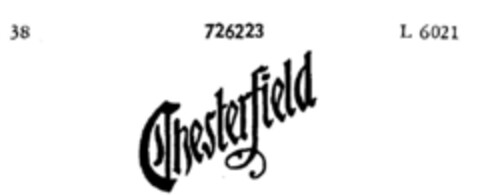 Chesterfield Logo (DPMA, 16.03.1957)