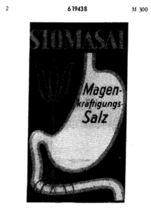 STOMASAL Magenkräftigungs-Salz Logo (DPMA, 10/21/1941)