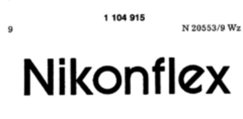 Nikonflex Logo (DPMA, 25.09.1986)