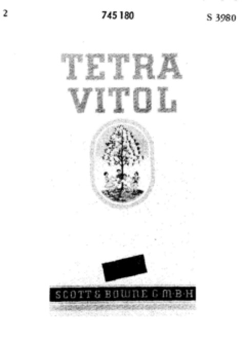 TETRA VITOL Logo (DPMA, 18.09.1953)