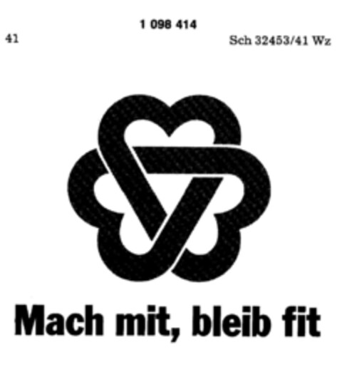 Mach mit, bleib fit Logo (DPMA, 03.03.1986)