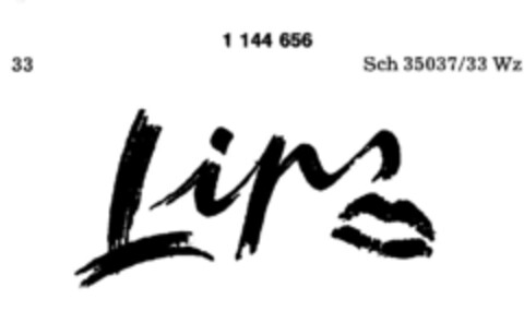 Lips Logo (DPMA, 01/27/1989)