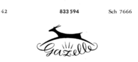 Gazelle Logo (DPMA, 08.07.1955)