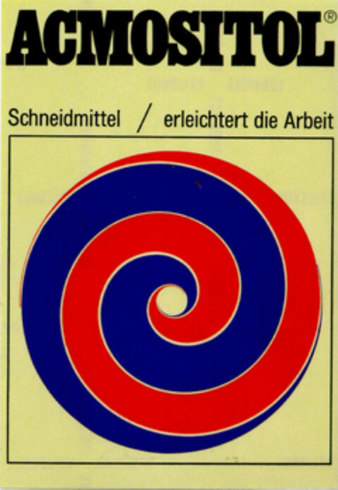 ACMOSITOL Schneidmittel / erleichtert die Arbeit Logo (DPMA, 09/27/1969)