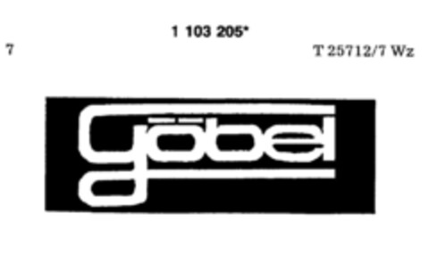 Göbel Logo (DPMA, 31.07.1986)