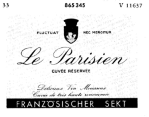 Le Parisien Logo (DPMA, 01/05/1968)