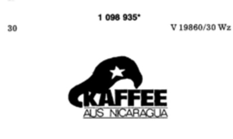 KAFFEE AUS NICARAGUA Logo (DPMA, 14.06.1986)