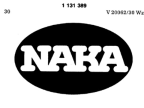 NAKA Logo (DPMA, 22.11.1986)