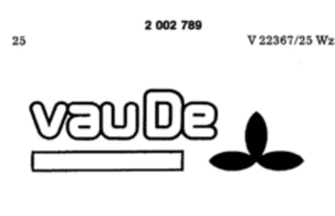vauDe Logo (DPMA, 13.10.1990)