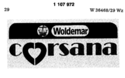 Woldemar corsana Logo (DPMA, 09/01/1986)