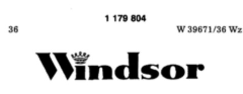 Windsor Logo (DPMA, 29.09.1989)