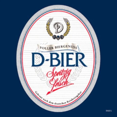 D-BIER Spritzig frisch Logo (DPMA, 02/26/2010)