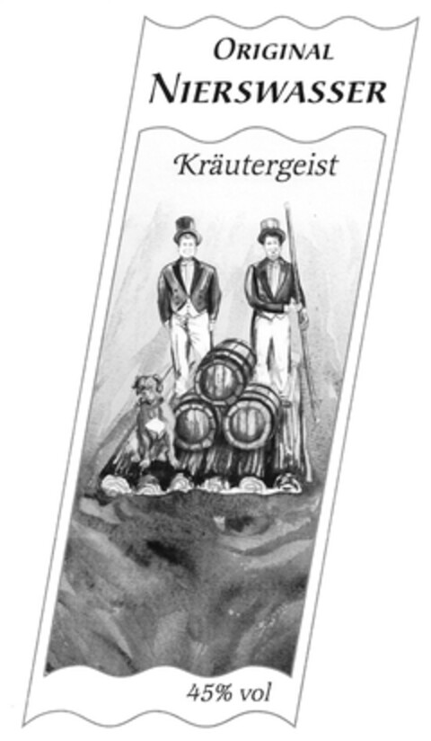 ORIGINAL NIERSWASSER Kräutergeist 45% vol Logo (DPMA, 06.04.2011)