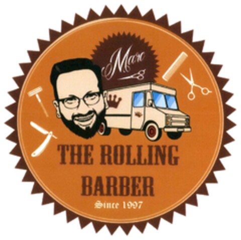 Marc THE ROLLING BARBER Since 1997 Logo (DPMA, 11/07/2015)