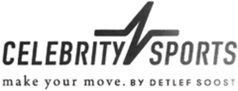 CELEBRITY SPORTS make your move. BY DETLEF SOOST Logo (DPMA, 17.02.2016)